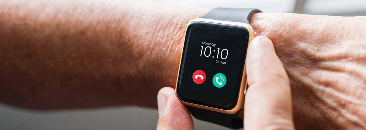 Apple watch on wrist